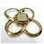 Vintage Chanel Brosche mit farbigen Steinen Golden Grün - Ansicht 3