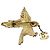 Spilla Chanel Vintage placcata in oro e strass D'oro - vista 2