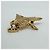 Spilla Chanel Vintage placcata in oro e strass D'oro - vista 3