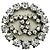 Spilla rotonda Chanel con strass