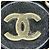 Collana Chanel in pelle nera placcata oro Nero - vista 7