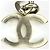 Collana Chanel in pelle nera placcata oro Nero - vista 8