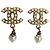 Orecchini a lobo Chanel placcati oro con perle finte