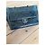 Chanel Timeless Shopping Bag Agnello Blu - vista 9