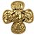 Spilla Vintage Chanel con design a quadrifoglio D'oro