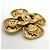Spilla Vintage Chanel con design a quadrifoglio D'oro - vista 3