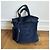 Chanel Borsa Tote in spugna blu navy con pochette Blu scuro - vista 10