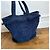 Chanel Borsa Tote in spugna blu navy con pochette Blu scuro - vista 9