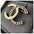 Spilla Chanel CC Logo Cristalli e Pelle Nero Gold hardware - vista 2