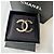 Spilla Chanel CC Logo Cristalli e Pelle Nero Gold hardware - vista 5