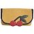 Sonia by Sonia Rykiel Stroh-Clutch mit Kirschmuster Schwarz Rot
