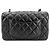 Borsa a Spalla Chanel Mini Matelasse Nero - vista 2