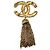 Spilla Chanel Vintage Gold D'oro - vista 2