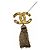Spilla Chanel Vintage Gold D'oro - vista 3