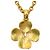 Collana lunga Chanel Vintage Triple Coco D'oro - vista 2