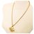 Collana lunga Chanel Vintage Triple Coco D'oro - vista 4