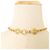 Collana lunga Chanel Vintage Triple Coco D'oro - vista 7
