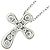 Collana piccola croce Elsa Peretti di Tiffany & Co. in platino 950