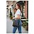 Longchamp Le Foulonné Borsa Hobo a Tracolla in Pelle Martellata Nera - vista 17