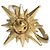 Dior Cocktailring Sternen-Sonnenstrahl Medaillon, Gold-Finish, Größe M Golden