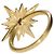 Dior Cocktailring Sternen-Sonnenstrahl Medaillon, Gold-Finish, Größe M Golden - Ansicht 4