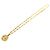 Timeless Collana Chanel Vintage con strass D'oro - vista 6