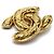 Spilla Chanel Vintage Matelassé Gold D'oro - vista 3