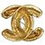 Spilla Chanel Vintage Matelassé Oro D'oro - vista 2
