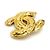 Spilla Chanel Vintage Matelassé Oro D'oro - vista 3