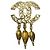 Spilla Chanel Vintage placcata oro D'oro