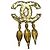 Spilla Chanel Vintage placcata oro D'oro - vista 2