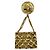 Spilla Chanel Vintage placcata oro D'oro
