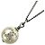 Collana con perle finte e strass Chanel Argento Bianco