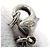 Collana con perle finte e strass Chanel Argento Bianco - vista 4
