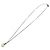 Collana con perle finte e strass Chanel Argento Bianco - vista 5