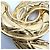 Spilla Chanel Vintage Matelassé Gold D'oro - vista 7