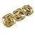 Spilla Chanel Vintage Gold D'oro - vista 3