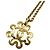Collana Vintage Flower Coco Mark da donna Chanel D'oro