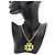 Collana Vintage Flower Coco Mark da donna Chanel D'oro - vista 3