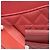 Portafoglio con catena Matelassé Chanel da donna Rosso - vista 7