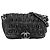 Borsa a tracolla Chanel in pelle nera Nero
