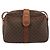 Céline Borsa a Spalla CELINE Macadam Canvas PVC Pelle Marrone Oro Auth 187894 D'oro - vista 13