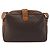 Céline Borsa a Spalla CELINE Macadam Canvas PVC Pelle Marrone Oro Auth 187894 D'oro - vista 2