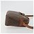 Céline Borsa a Spalla CELINE Macadam Canvas PVC Pelle Marrone Oro Auth 187894 D'oro - vista 3