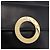 Céline CELINE Circle Schultertasche Leder Schwarz Gold Auth 189175 Golden - Ansicht 18