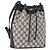 Bolsa de Ombro GUCCI GG Supreme Sherry Line PVC Azul Marinho Ouro 41 02 034 Auth 189963 Dourado