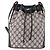 Bolsa de Ombro GUCCI GG Supreme Sherry Line PVC Azul Marinho Ouro 41 02 034 Auth 189963 Dourado - vista 13