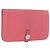 Hermès HERMES Dogon GM Long Wallet Leather Pink Silver Auth bs35743 Argento Rosa