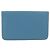 Hermès Portafoglio HERMES Dogon GM in pelle Togo Blu Argento Auth 190177M - vista 2