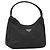 Pochette PRADA in nylon nero con dettagli argento Auth 186598